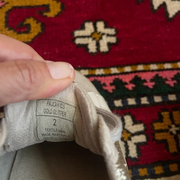 ShuShop Kids Sneakers - White and Gold - Picture 3 of 4